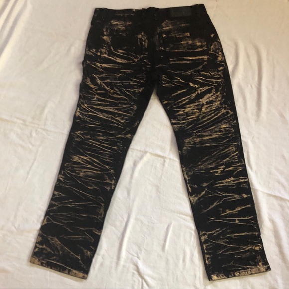 Blue Stitch Jeans Straight Size 34x30 Black/Gold - Picture 4 of 8